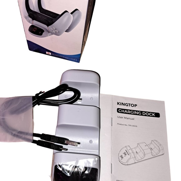 PlayStation Dual Sense PS5 Controller Charger with USB C Cable -LED Indicator - Picture 1 of 7